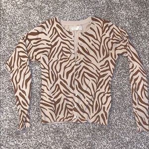 Old Navy Animal Print Cardigan